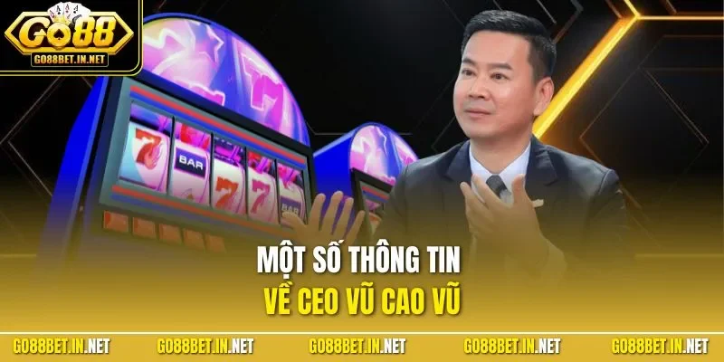 Một số thông tin về CEO VŨ CAO VŨ